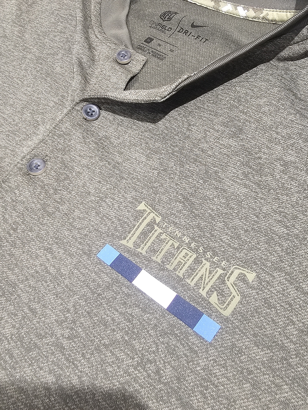 Nike Dri-FIT Tennessee Titans Heather Gray Henley